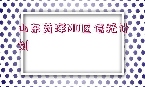 山東菏澤MD區(qū)信托計劃