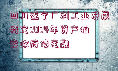 四川遂寧廣利工業(yè)發(fā)展特定2024年資產(chǎn)拍賣政府債定融