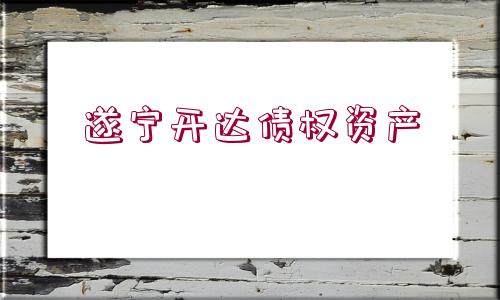 遂寧開(kāi)達(dá)債權(quán)資產(chǎn)