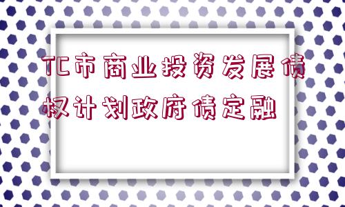 TC市商業(yè)投資發(fā)展債權(quán)計(jì)劃政府債定融