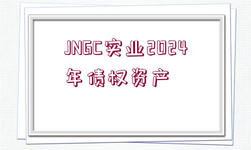 JNGC實業(yè)2024年債權(quán)資產(chǎn)