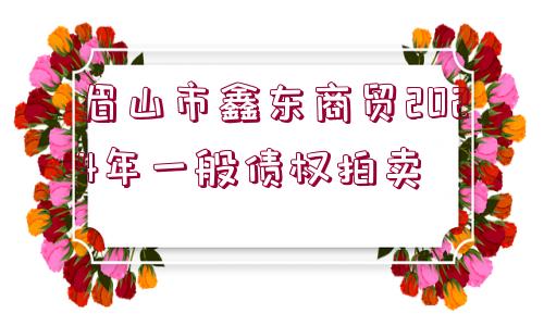 眉山市鑫東商貿(mào)2024年一般債權(quán)拍賣