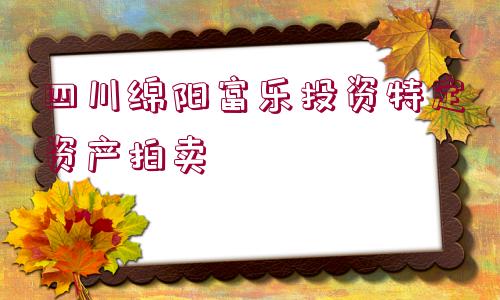 四川綿陽(yáng)富樂投資特定資產(chǎn)拍賣