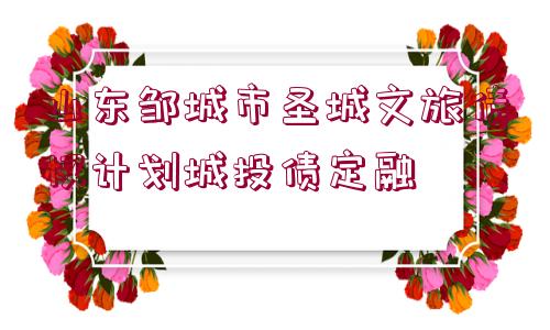 山東鄒城市圣城文旅債權(quán)計劃城投債定融