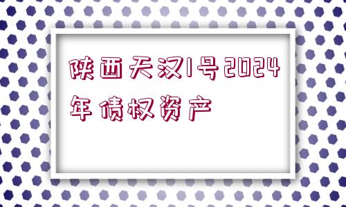 陜西天漢1號(hào)2024年債權(quán)資產(chǎn)