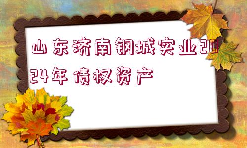 山東濟南鋼城實業(yè)2024年債權(quán)資產(chǎn)