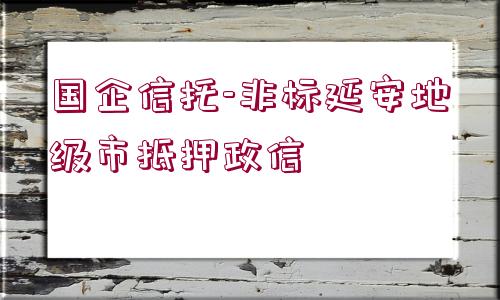 國企信托-非標延安地級市抵押政信