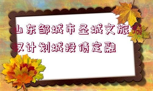 山東鄒城市圣城文旅債權(quán)計劃城投債定融