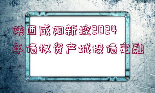 陜西咸陽新控2024年債權資產(chǎn)城投債定融