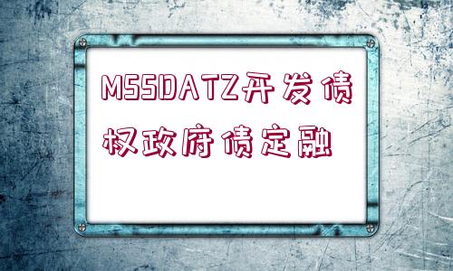 MSSDATZ開發(fā)債權(quán)政府債定融