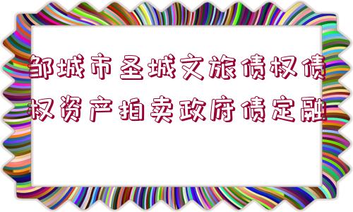 鄒城市圣城文旅債權債權資產拍賣政府債定融