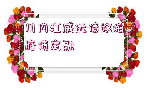 四川內(nèi)江威遠債權拍賣政府債定融