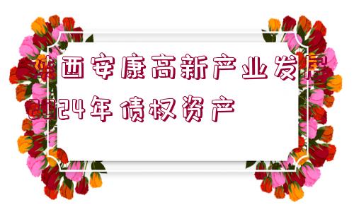 陜西安康高新產(chǎn)業(yè)發(fā)展2024年債權(quán)資產(chǎn)