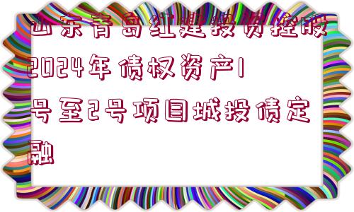 山東青島紅建投資控股2024年債權(quán)資產(chǎn)1號(hào)至2號(hào)項(xiàng)目城投債定融