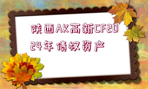 陜西AK高新CF2024年債權(quán)資產(chǎn)