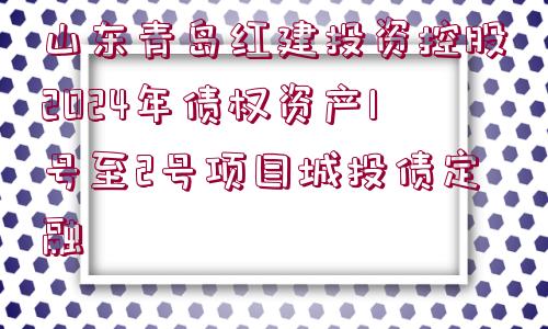 山東青島紅建投資控股2024年債權(quán)資產(chǎn)1號至2號項目城投債定融