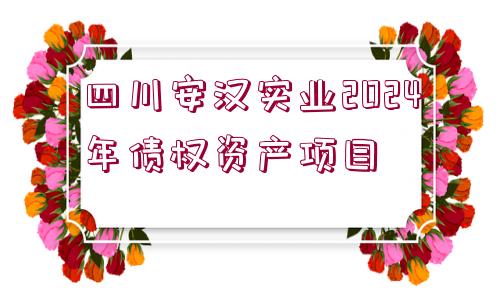 四川安漢實(shí)業(yè)2024年債權(quán)資產(chǎn)項(xiàng)目