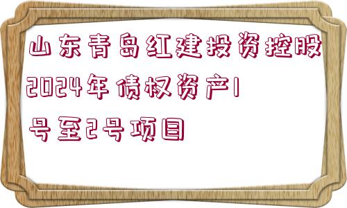 山東青島紅建投資控股2024年債權(quán)資產(chǎn)1號(hào)至2號(hào)項(xiàng)目