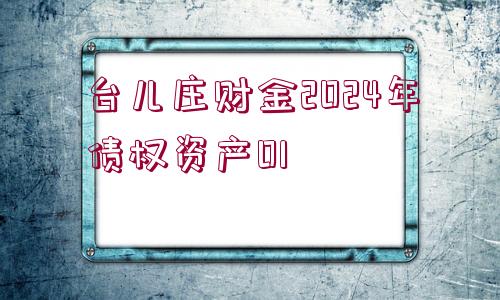 臺(tái)兒莊財(cái)金2024年債權(quán)資產(chǎn)01