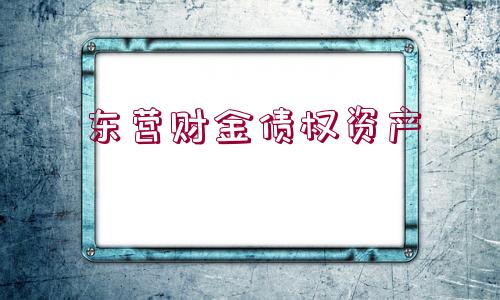 東營(yíng)財(cái)金債權(quán)資產(chǎn)