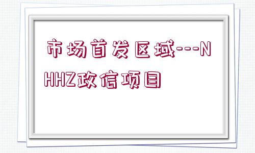 市場首發(fā)區(qū)域---NHHZ政信項(xiàng)目