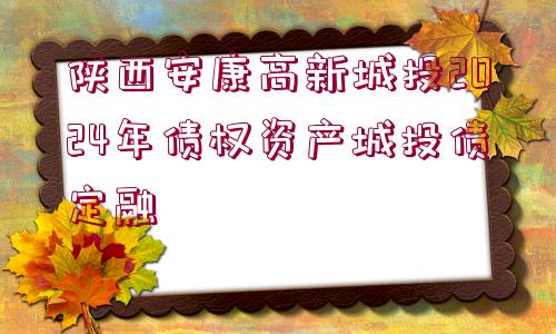 陜西安康高新城投2024年債權資產城投債定融