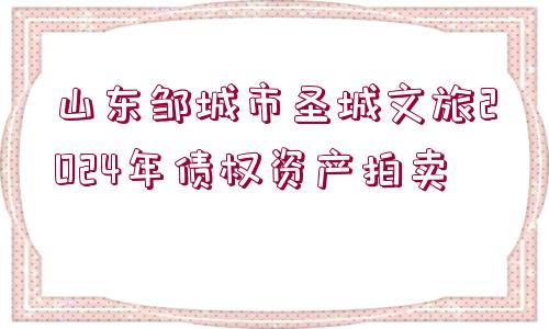 山東鄒城市圣城文旅2024年債權資產(chǎn)拍賣