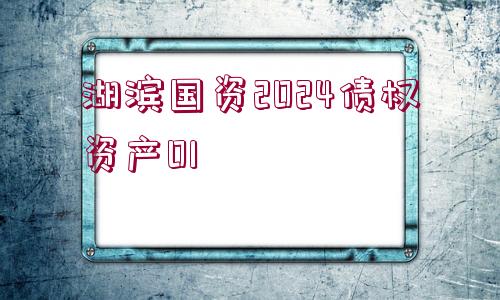 湖濱國(guó)資2024債權(quán)資產(chǎn)01