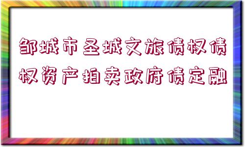 鄒城市圣城文旅債權(quán)債權(quán)資產(chǎn)拍賣(mài)政府債定融